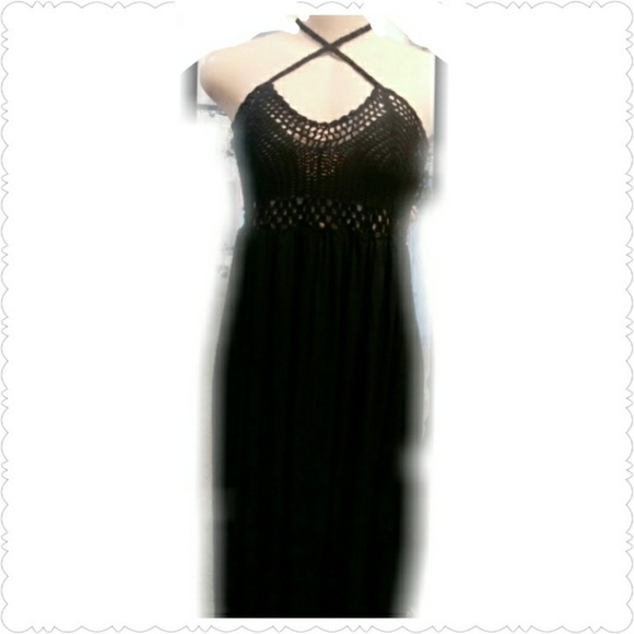 NWT Black Maxi Dress - Picture 3 of 8